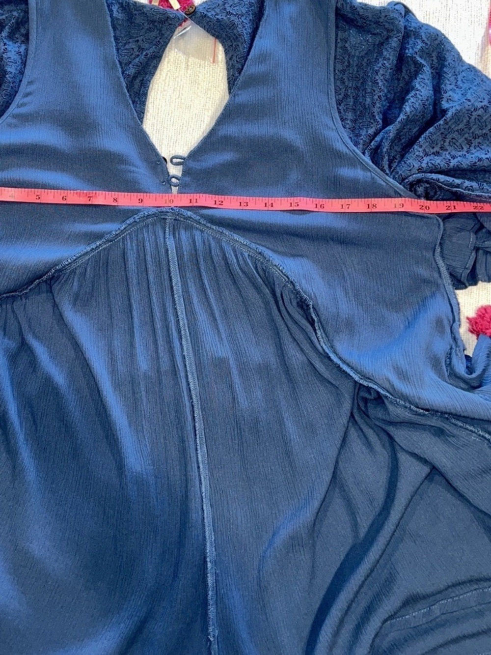 NEW Free People As You Are Romper XS Cornflower Blue Summer Boho - Picture 14 of 16